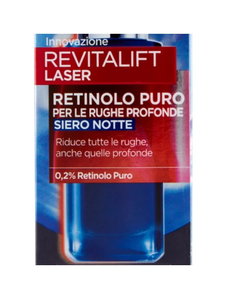 l'oreal revitalift laser retinolo puro 0.2 siero notte anti-rughe - 30ml: tuttocasashop.live: igiene e cura della persona