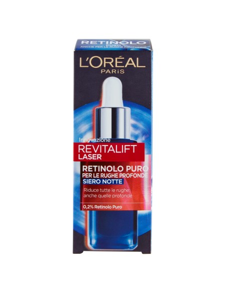 l'oreal revitalift laser retinolo puro 0.2 siero notte anti-rughe - 30ml: tuttocasashop.live: igiene e cura della persona