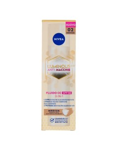 nivea luminous 630 anti-macchie fluido cc spf30 3in1 - 02 medium - 40ml: tuttocasashop.live: igiene e cura della persona