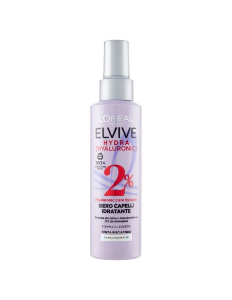 elvive hydra hyaluronic siero capelli idratante 150ml - senza risciacquo: tuttocasashop.live: igiene e cura della persona