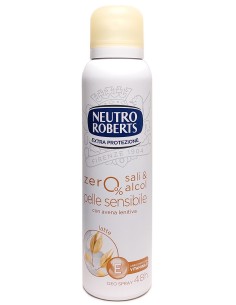 neutro roberts deodorante spray 150ml - pelle sensibile - con avena lenitiva: tuttocasashop.live: igiene e cura della persona