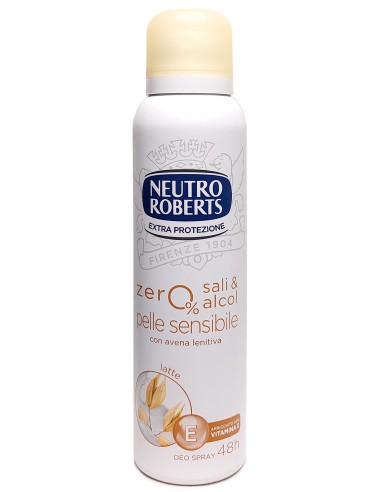 neutro roberts deodorante spray 150ml - pelle sensibile - con avena lenitiva: tuttocasashop.live: igiene e cura della persona
