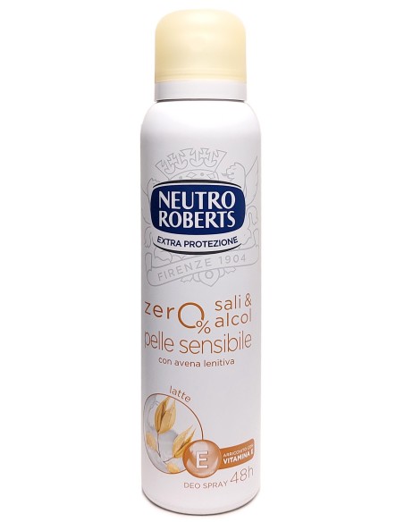 neutro roberts deodorante spray 150ml - pelle sensibile - con avena lenitiva: tuttocasashop.live: igiene e cura della persona