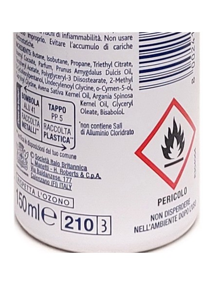 neutro roberts deodorante spray 150ml - pelle sensibile - con avena lenitiva: tuttocasashop.live: igiene e cura della persona