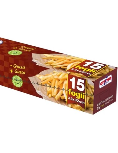 ottimo ben fritto carta assorbente speciale per fritti - 15 fogli 33x32cm: tuttocasashop.live: carta & monouso