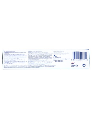 aquafresh dentifricio 75ml - intense clean - freschezza lunga durata: tuttocasashop.live: igiene e cura della persona
