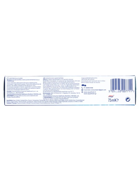 aquafresh dentifricio 75ml - intense clean - freschezza lunga durata: tuttocasashop.live: igiene e cura della persona