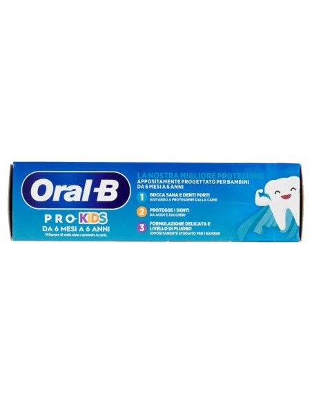 oral-b pro-kids dentifricio 50ml - denti forti e bocca sana - da 0 a 6 anni: tuttocasashop.live: igiene e cura della persona