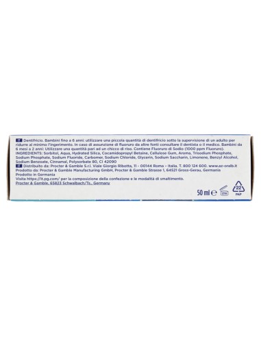 oral-b pro-kids dentifricio 50ml - denti forti e bocca sana - da 0 a 6 anni: tuttocasashop.live: igiene e cura della persona