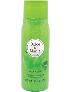 dolce & mania doccia shower gel esfoliante - 300ml - mela verde: tuttocasashop.live: igiene e cura della persona