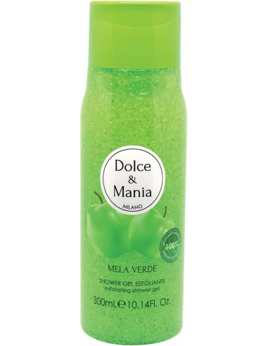 dolce & mania doccia shower gel esfoliante - 300ml - mela verde: tuttocasashop.live: igiene e cura della persona