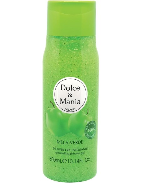 dolce & mania doccia shower gel esfoliante - 300ml - mela verde: tuttocasashop.live: igiene e cura della persona