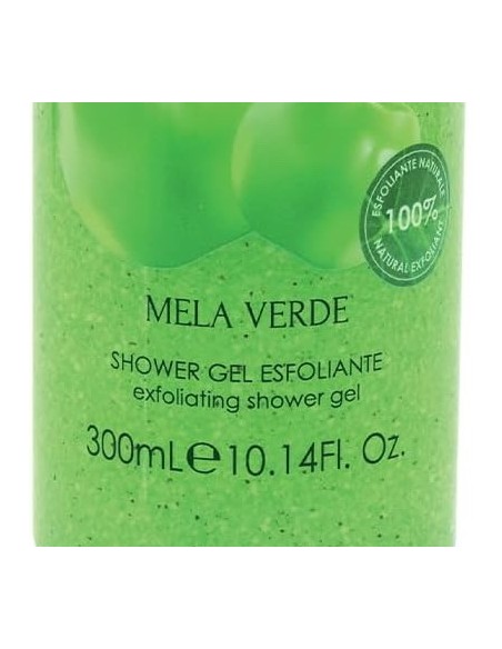 dolce & mania doccia shower gel esfoliante - 300ml - mela verde: tuttocasashop.live: igiene e cura della persona
