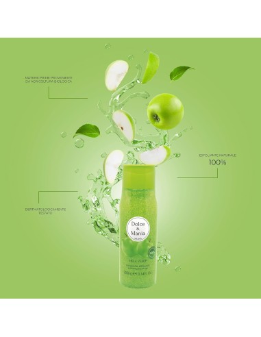 dolce & mania doccia shower gel esfoliante - 300ml - mela verde: tuttocasashop.live: igiene e cura della persona