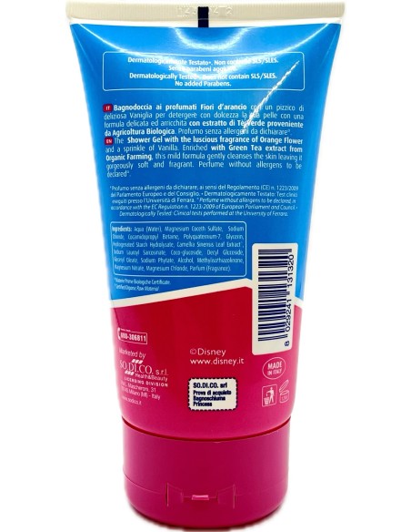 naturaverde kids doccia schiuma - 150ml - disney princess: tuttocasashop.live: igiene e cura della persona