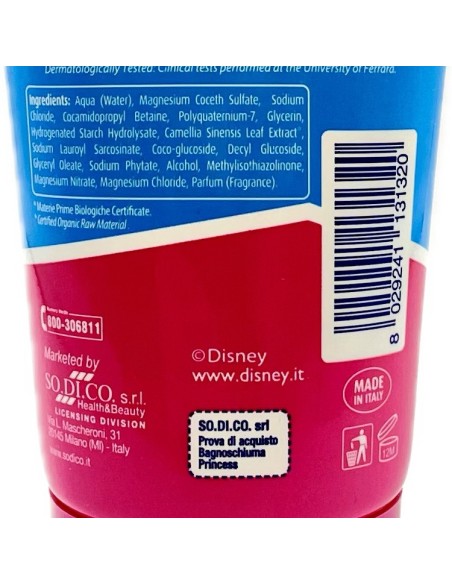 naturaverde kids doccia schiuma - 150ml - disney princess: tuttocasashop.live: igiene e cura della persona