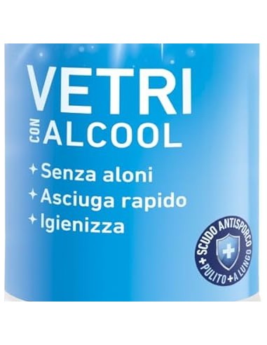 quasar vetri detergente spray - 680ml - con erogatore - con alcool: tuttocasashop.live: pulizia e cura della casa