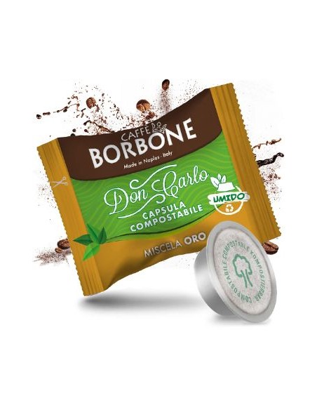 borbone don carlo caffe' 50 capsule compatibili a modo mio - miscela oro: tuttocasashop.live: altro - bazar