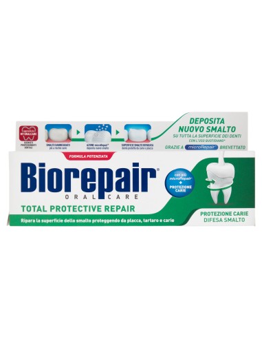 biorepair dentifricio - 75ml - total protection - protezione carie e smalto: tuttocasashop.live: igiene e cura della persona