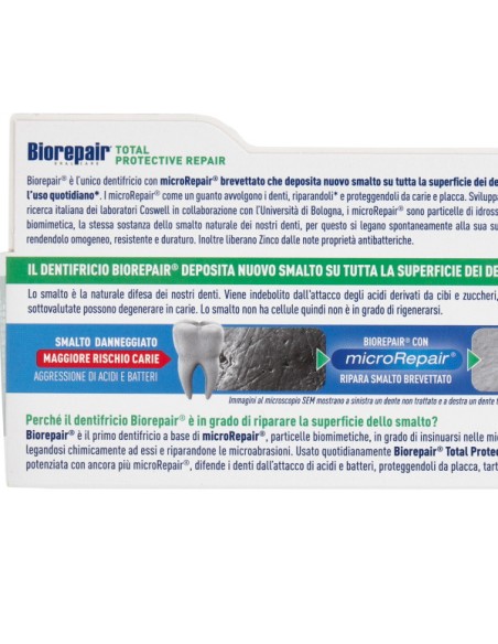 biorepair dentifricio - 75ml - total protection - protezione carie e smalto: tuttocasashop.live: igiene e cura della persona