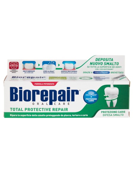 biorepair dentifricio - 75ml - total protection - protezione carie e smalto: tuttocasashop.live: igiene e cura della persona