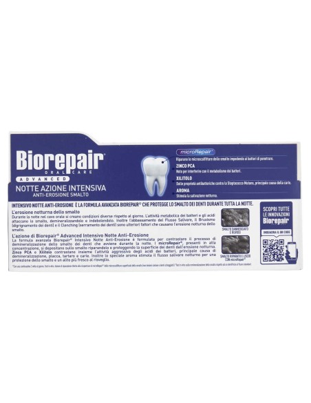 biorepair dentifricio - 75ml - advanced - notte azione intensiva: tuttocasashop.live: igiene e cura della persona