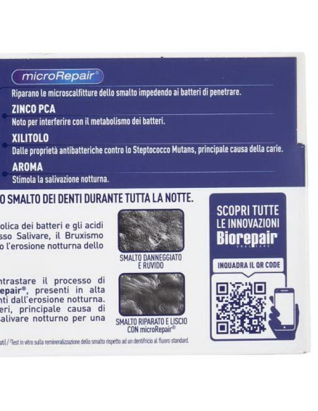 biorepair dentifricio - 75ml - advanced - notte azione intensiva: tuttocasashop.live: igiene e cura della persona