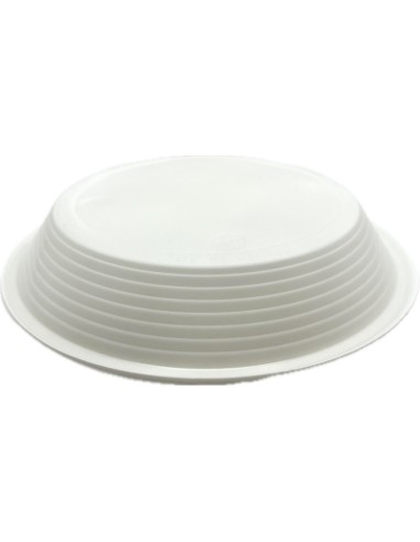 20 piatti monouso plastica bianchi extra rigidi diametro 20.5cm - fondi: tuttocasashop.live: carta & monouso