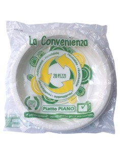 20 piatti monouso plastica bianchi extra rigidi diametro 20.5cm - piani: tuttocasashop.live: carta & monouso