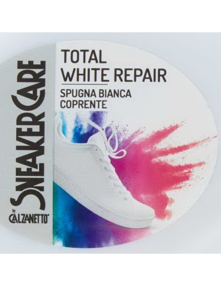 calzanetto sneaker total white repair - spugna bianca coprente: tuttocasashop.live: prodotti per bucato e tessuti