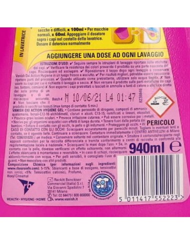 vanish oxy action gel - xxl 940ml - classico - rosa - additivo smacchiante: tuttocasashop.live: prodotti per bucato e tessuti