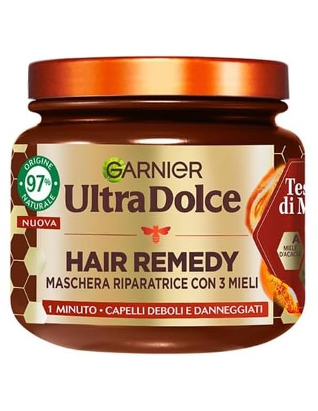 ultra dolce maschera per capelli - 340ml - tesori di miele - capelli deboli: tuttocasashop.live: igiene e cura della persona