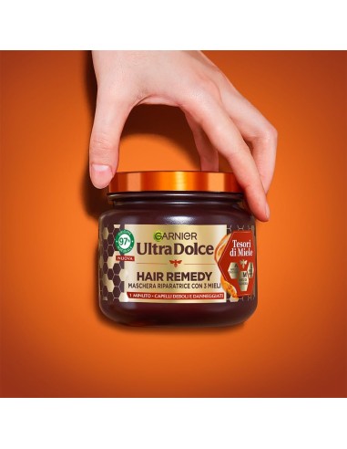 ultra dolce maschera per capelli - 340ml - tesori di miele - capelli deboli: tuttocasashop.live: igiene e cura della persona