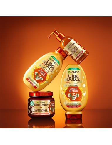 ultra dolce maschera per capelli - 340ml - tesori di miele - capelli deboli: tuttocasashop.live: igiene e cura della persona
