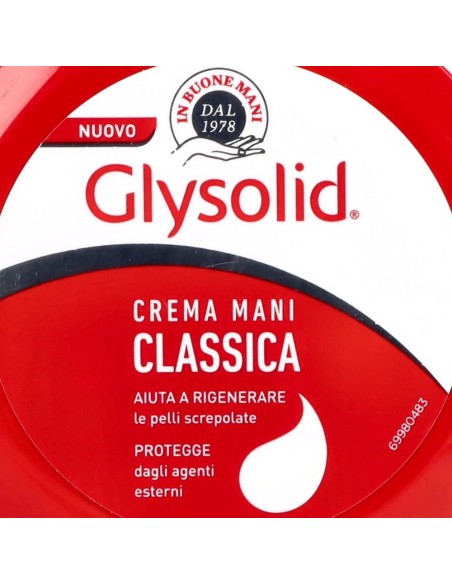 glysolid crema mani - vaso da 75ml - classica con glicerina mani screpolate: tuttocasashop.live: igiene e cura della persona