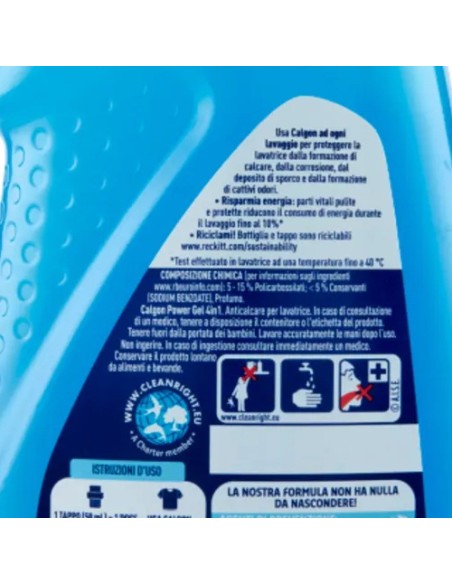 calgon gel 4 in 1 anticalcare per lavatrici - 750ml: tuttocasashop.live: prodotti per bucato e tessuti