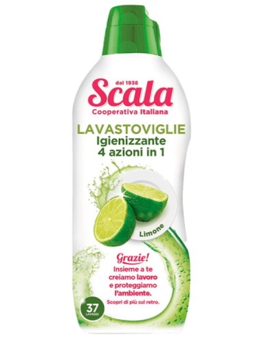 scala detersivo gel per lavastoviglie - 37 lavaggi 750ml - limone: tuttocasashop.live: pulizia e cura della casa