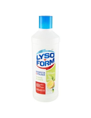 lysoform casa detergente disinfettante - 1100ml - te' verde e limone: tuttocasashop.live: pulizia e cura della casa