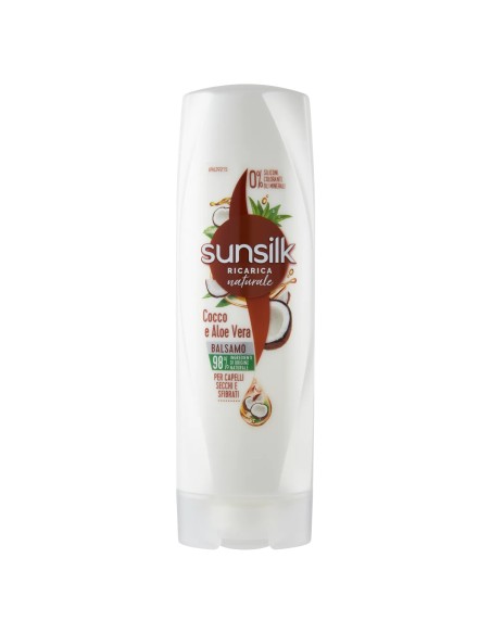 sunsilk balsamo 200ml cocco e aloe vera - per capelli secchi e sfibrati: tuttocasashop.live: igiene e cura della persona