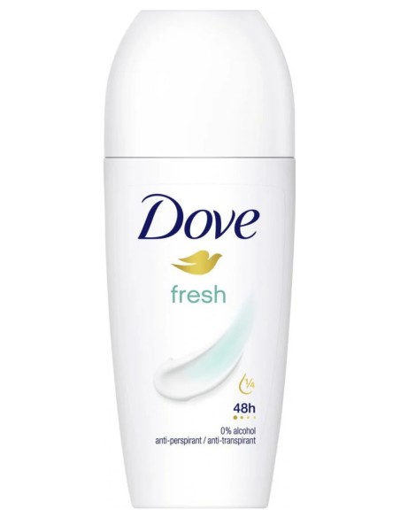 dove deodorante roll-on 50ml - fresh 48h - no alcool: tuttocasashop.live: igiene e cura della persona