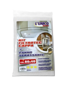l'unico filtro cappa kit filtrotec - 80x40cm - con panno sgrassante: tuttocasashop.live: altro - bazar