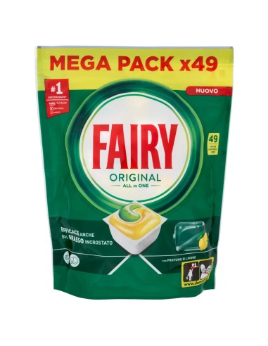 fairy all in one detersivo per lavastoviglie - 49 capsule - lemon: tuttocasashop.live: pulizia e cura della casa