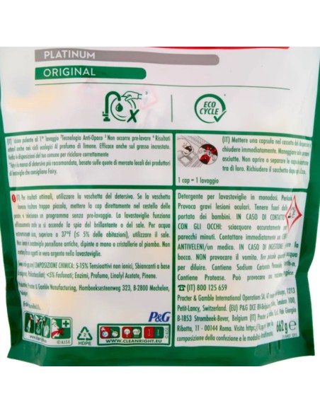 fairy all in one detersivo per lavastoviglie - 49 capsule - lemon: tuttocasashop.live: pulizia e cura della casa