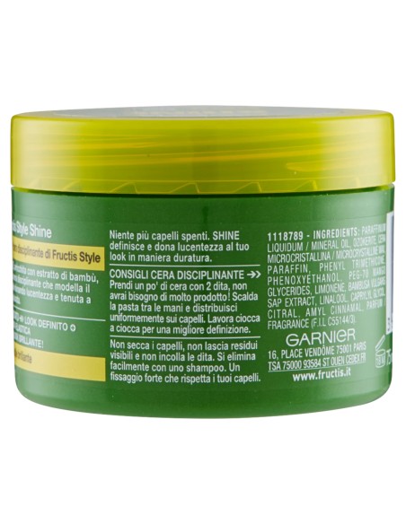 fructis garnier cera discipilante per capelli - 75ml - 02 forte: tuttocasashop.live: igiene e cura della persona