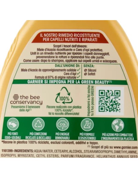 ultra dolce balsamo 200ml - tesori di miele - per capelli danneggiati: tuttocasashop.live: igiene e cura della persona