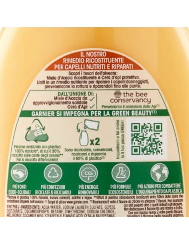 ultra dolce shampoo 250ml - tesori di miele - per capelli danneggiati: tuttocasashop.live: igiene e cura della persona