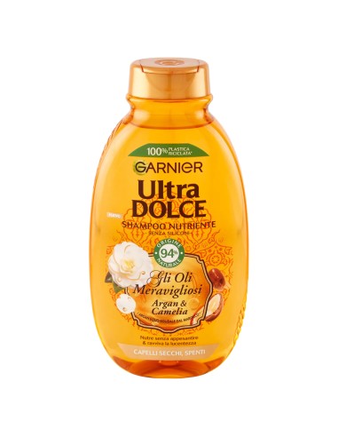 ultra dolce shampoo 250ml - gli oli meravigliosi argan & camelia - secchi: tuttocasashop.live: igiene e cura della persona