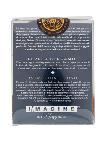 inkognito deodorante per ambienti spray 10ml - pepper bergamot: tuttocasashop.live: pulizia e cura della casa