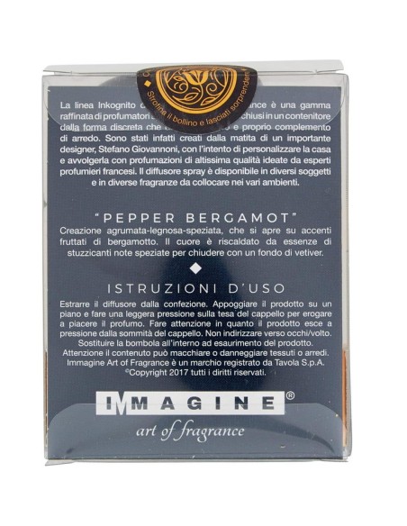 inkognito deodorante per ambienti spray 10ml - pepper bergamot: tuttocasashop.live: pulizia e cura della casa