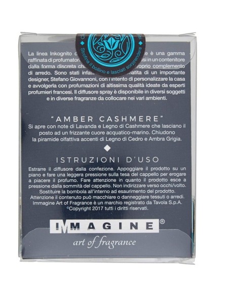 inkognito deodorante per ambienti spray 10ml - amber cashmere: tuttocasashop.live: pulizia e cura della casa